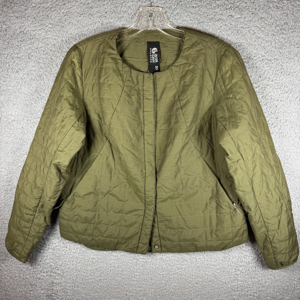 *Flaws Mountain Hardwear Women's Skylab‎ Green Insulated Jacket Medium Outdoors
